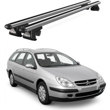 Today Auto Venüs Citroen C5 Station Wagon (2001-2008) Uyumlu Gri Ara Atkı Port Bagaj Tavan Barı