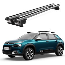 Today Auto Venüs Citroen C4 Cactus Suv (2014 ve Sonrası) Uyumlu Gri Ara Atkı Port Bagaj Tavan Barı