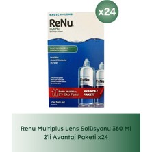 Renu Multiplus Lens Solüsyonu 360 ml - Ikili Kofre 24 Lü Paket