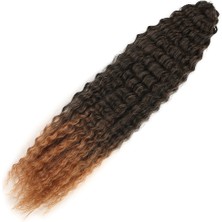 Ergün Collection Brazilian Afro Dalgası / Siyah / Bakır Ombreli