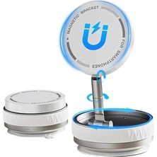 Nuvvo Vakumlu Katlanır 360 Derece Araç Telefon Tutucu - Ayna-Cam-Masa Uyumlu Manyetik Özellikli