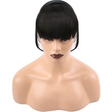 Ergün Collection Taçlı Fiber Sen Perçem / Koyu Kestane