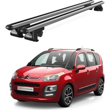 Today Auto Venüs Citroen C3 Picasso (2007-2017) Uyumlu Gri Ara Atkı Port Bagaj Tavan Barı