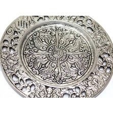 VeraGlobe Buğz Metal Yuvarlak Tütsülük Model 8