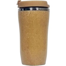 Nuvvo Sürdürülebilir Ahşap Dış 304 Paslanmaz Çelik Ecotermos 250ML, Dayanıklı Kamp