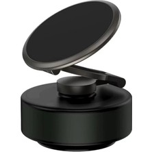Nuvvo Elektrikli Vakumlu Manyetik Telefon Tutucu – Type-C Destekli Güçlü Vakum Emme, 360° Döner, Araç, Ev