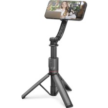 Telefon Tripodu ve Selfie Çubuğu Seti Manyetik Bluetooth Kumandalı 105 cm - Siyah ND1048