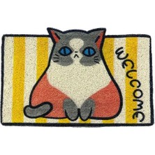 VeraGlobe Buğz Sevimli Hayvan Tasarımlı Kapı Paspası