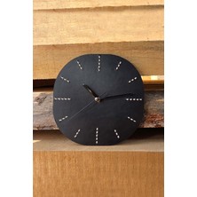 Derigami Modern Duvar Saati 25CM Minimal Tasarım Sessiz Mekanizma Dekoratif Salon Ofis  Pu Deri Duvar Saati