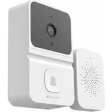 VeraGlobe Buğz Akıllı Ev Uyumlu Kapı Zili 800MAH Bataryalı Gece Görüşlü - Buğz