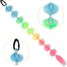 Ergün Collection Örgülü Aksesuarlı Lastikli At Kuyruğu / ACM11