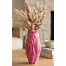 Modern Dekoratif Vazo – Pembe Zarif ve Şık Çiçeklik - Ev ve Ofis Dekoru