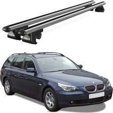 Today Auto Venüs Bmw 5 Series E61 Touring (2004-2010) Uyumlu Gri Ara Atkı Port Bagaj Tavan Barı