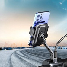 VeraGlobe Buğz Motor,motosiklet,bisiklet ,scooter Için 360 Derece Dönebilen Dikiz Aynası Versiyonu Telefon Tutucu Aparat ( Buğz )