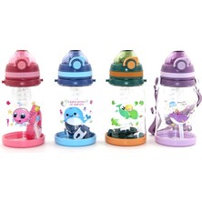 VeraGlobe Buğz Renkli Pipetli Suluk 550 ml