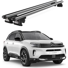 Today Auto Venüs Citroen C5 Aircross Suv (2018 ve Sonrası) Uyumlu Gri Ara Atkı Port Bagaj Tavan Barı