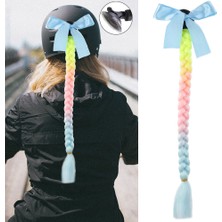 Ergün Collection Motosiklet Kaskı Simli Örgülü At Kuyruğu / ACM27S