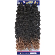 Ergün Collection Afro Dalgası / Siyah Karamel Ombreli T1B/27