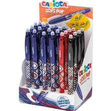 Carioca Oops Pop Tükenmez Kalem Silinebilir 3 Lü Set -3 Adet Mavi