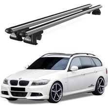 Today Auto Venüs Bmw 3 Series Touring (E91) (2008-2012) Uyumlu Gri Ara Atkı Port Bagaj Tavan Barı