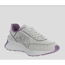 A.mcqueen Kadın Beyaz Kauçuk Taban Sneaker