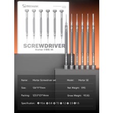 Mechanic Mortar Se Mini 6 Parça S2 Çelik Hassas Manyetik Tornavida Seti