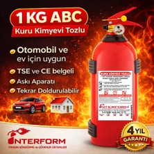 İnterform 1 kg Abc Kuru Kimyevi Tozlu Yangın Söndürme Tüpü