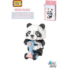 Vagon LZ8801 Panda Scooter Block Oyuncak 320 Parça