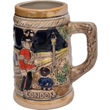 Hasyılmaz Vintage Tankart Londra Temalı Alman Seramik Bira Bardağı 11,8cm 005