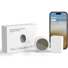 Nuvvo Wlan Higrometre Iç Termometre, Akıllı Sıcaklık ve Nem Ölçer, Güneş Enerjisi Beslemeli