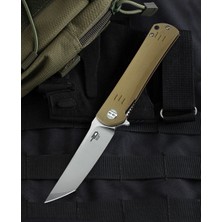 Bestech Knives Bestech Kendo BG06C-1 Bej G10 Sap D2 Çelik Çakı