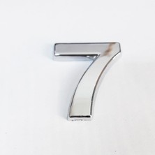 Ergün Collection Cemax 7 Rakamı 3,75 cm Krom Yapışkanlı