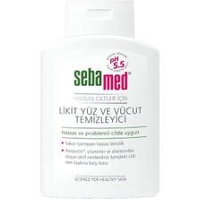 Nuvvo Hassas Ciltler Için Pentavitin Nemlendirici Etkili Yüz ve Vücut Temizleme Jeli 200 ml