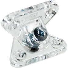 Açılı Çektirme Şeffaf – Ayarlanabilir Mobilya Bağlantı Aparatı 100 Adet 1 Paket