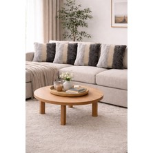 Teksev Risa Gri-Siyah 4lü Kırlent Kılıfı Pofuduk Dekoratif Koltuk Yastık Kılıfı 45X45