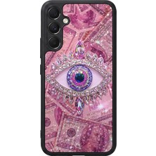 BG AKSESUAR Samsung Galaxy A34 Uyumlu Göz Tasarımlı Glossy Premium Kılıf