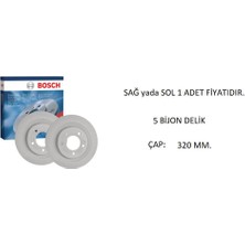 Ön Fren Disk Kona Sonata 6-7 I20 3 I40 İX35 Tucson 2015+ Ceed 2-3 Soul 2 Sportage 4 986479A21 Bosch