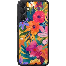 BG AKSESUAR Samsung Galaxy A34 Uyumlu Floral Tasarımlı Glossy Premium Kılıf