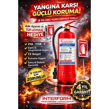 İnterform Interform 6 kg Abc Kuru Kimyevi Tozlu Yangın Söndürme Cihazı