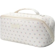 Nuvvo Kozmetik Düzenleyici Çanta, Büyük Kapasite, Saplı Makyaj Seyahat Saklama Çantası, Renk