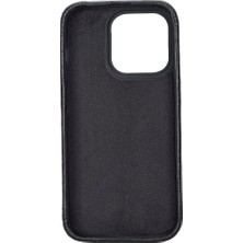Gp Iguana Apple iPhone 14 Pro Uyumlu Deri Arka Kapak Rock Rst1