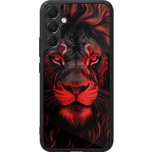 BG AKSESUAR Samsung Galaxy A34 Uyumlu Aslan Tasarımlı Glossy Premium Kılıf