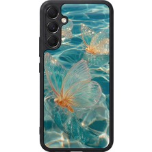 BG AKSESUAR Samsung Galaxy A34 Uyumlu Kelebek Tasarımlı Glossy Premium Kılıf