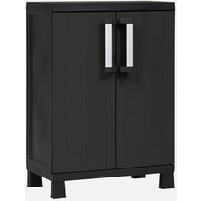 Evinizin Atölyesi Kısa Dolap Bahçe Dolabı, Balkon Dolabı, Banyo Dolabı 65X37X93