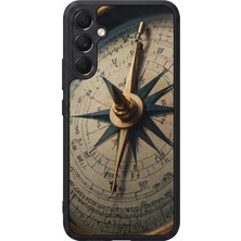 BG AKSESUAR Samsung Galaxy A34 Uyumlu Pusula Tasarımlı Glossy Premium Kılıf