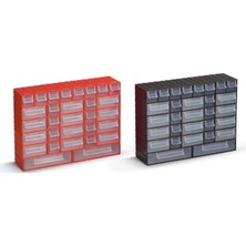 Ergün Collection Portbag PH02 Hobby Çekmece Seti Kırmızı