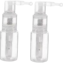 Nuvvo 2ADET Seyahat Için Taşınabilir Pet Spray Şişe Şeffaf Hafif ve Dayanıklı Toz Uygulayıcı