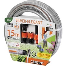 Nuvvo 8845 Sılver Elagant Kit Hortum ve Sulama Seti, 15 Metre