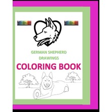 Braventa Collection German Shepherd Drawings Coloring Book