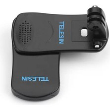 Ayex 360° Döner Backpack Mount Telesin GP-JFM-003 Aksiyon Kamera Çanta Klipsi Gopro, Djı ile Uyumlu